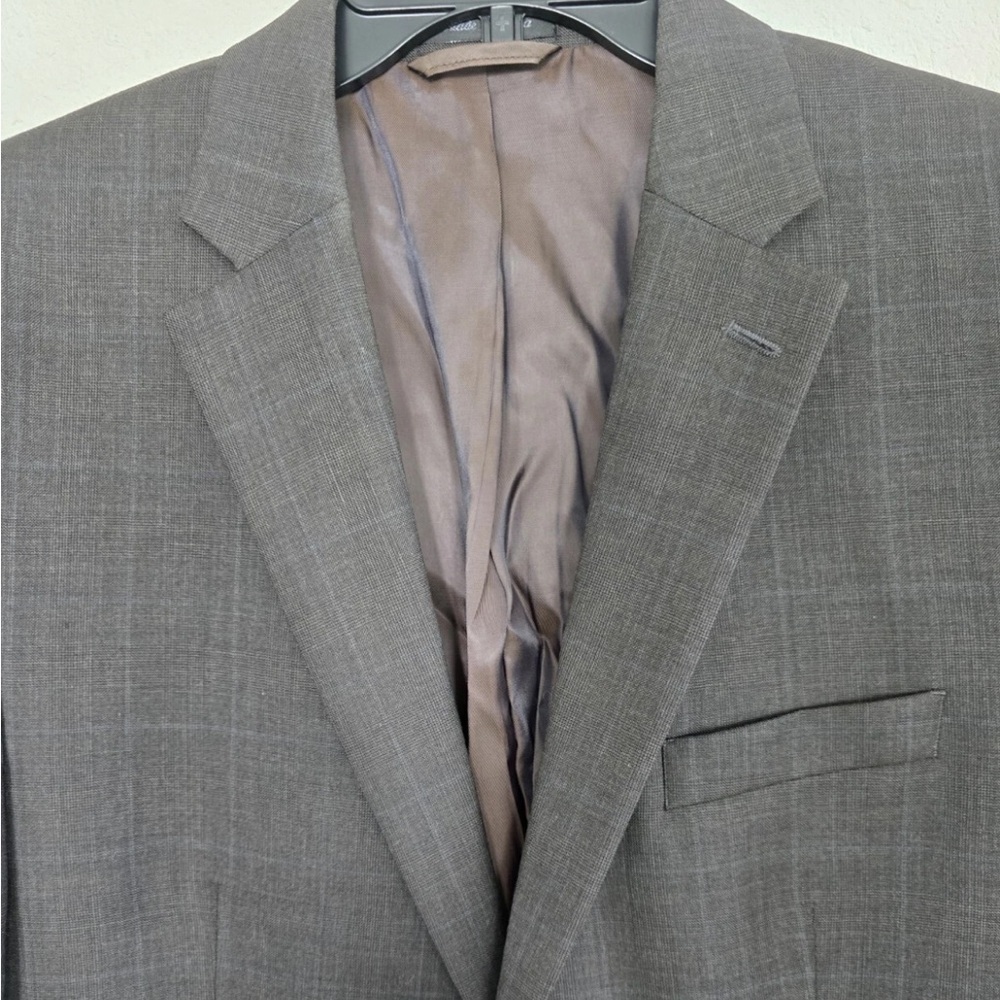 Lauren Ralph Lauren Sports Coat Men 44R Gray 100% Wool 2button Pinstripe Career - Picture 9 of 12